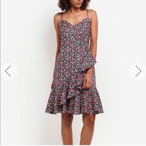 J Crew Floral Ruffle Dress in Liberty Sarah Floral